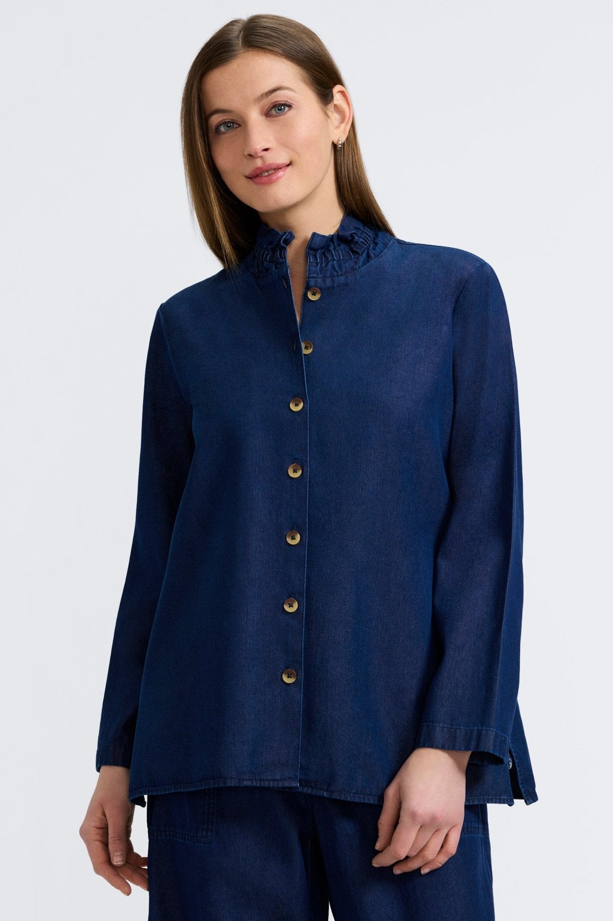 Carolina Tencel® Denim Long Sleeve Shirt Jacket