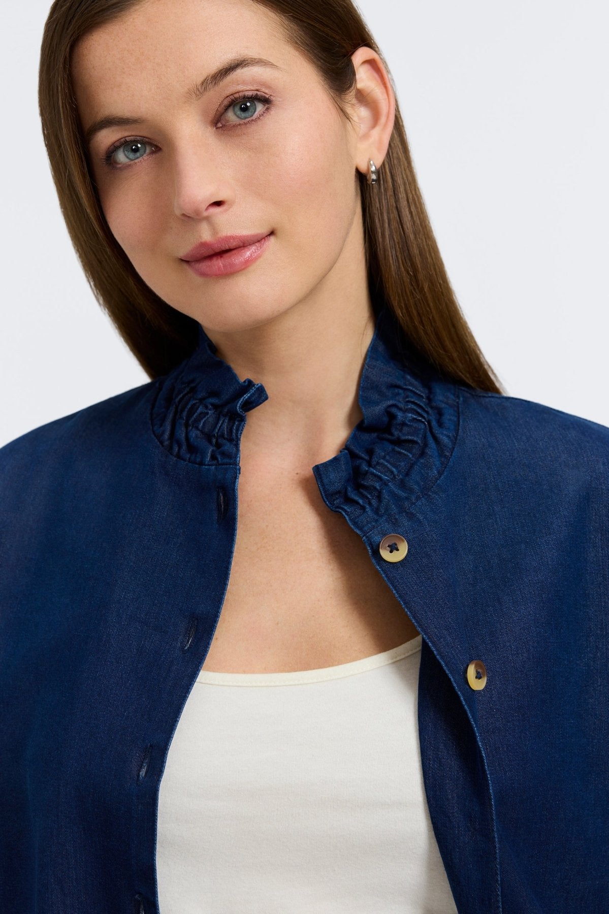 Carolina Tencel® Denim Long Sleeve Shirt Jacket