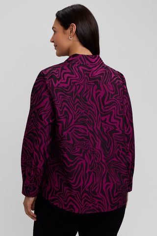 Hampton Plus Jacquard Zebra Long Sleeve Shirt