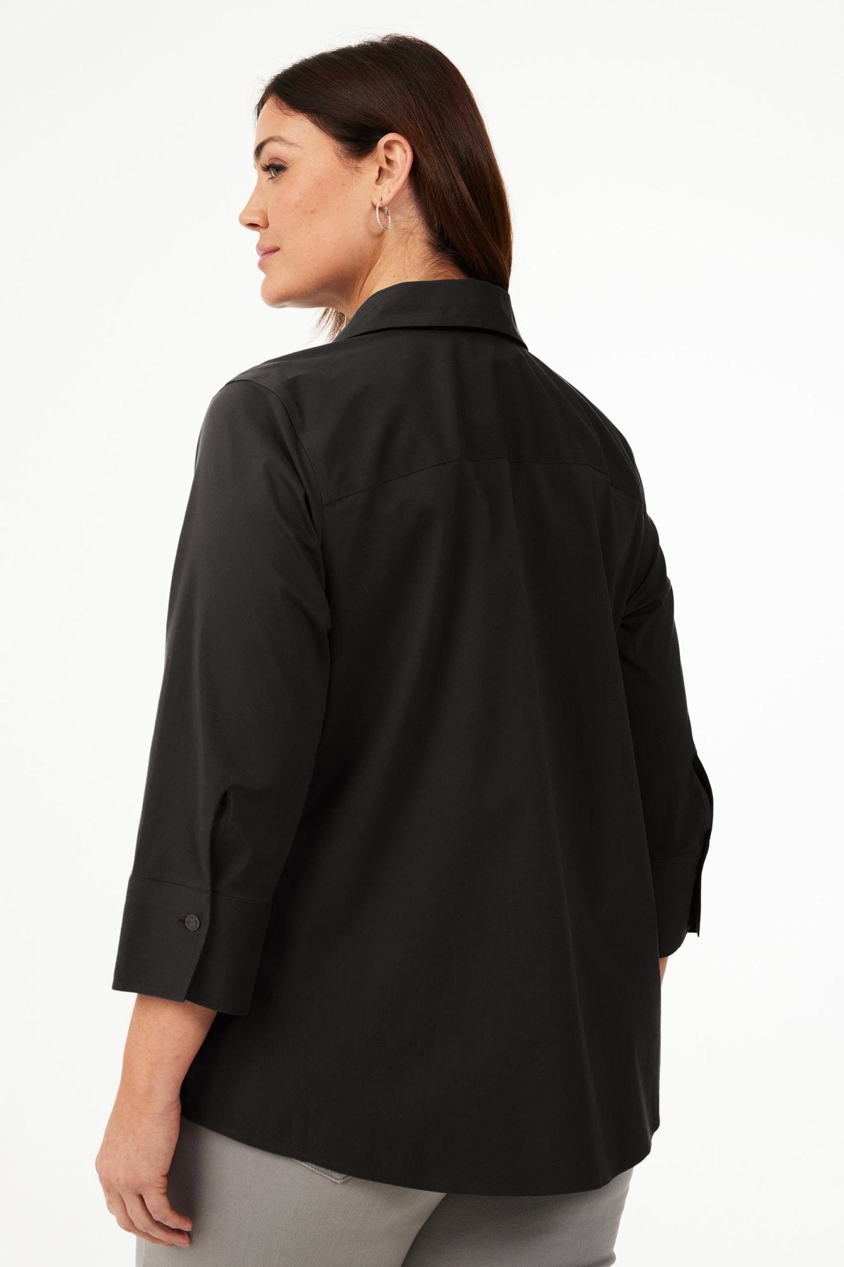 Mary Plus No Iron Stretch 3/4 Sleeve Shirt