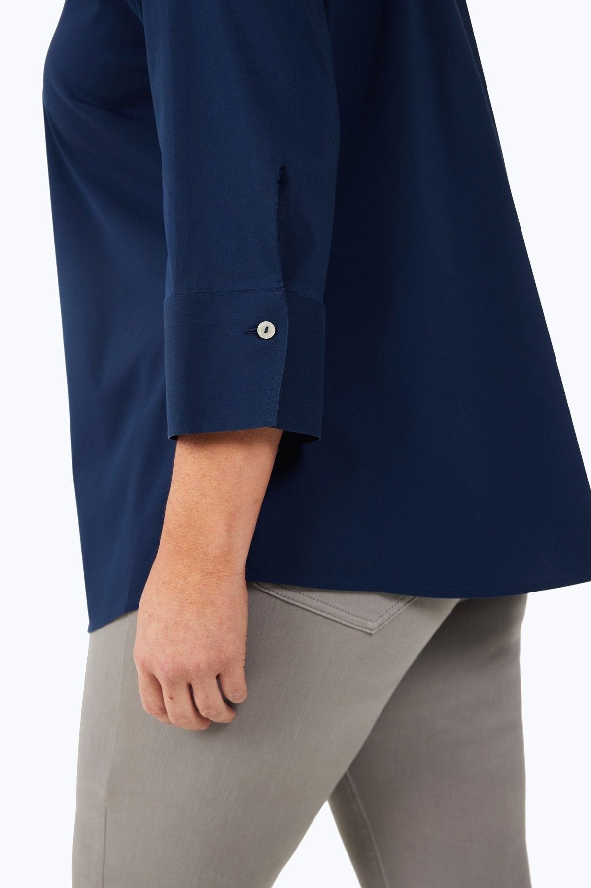 Mary Plus No Iron Stretch 3/4 Sleeve Shirt