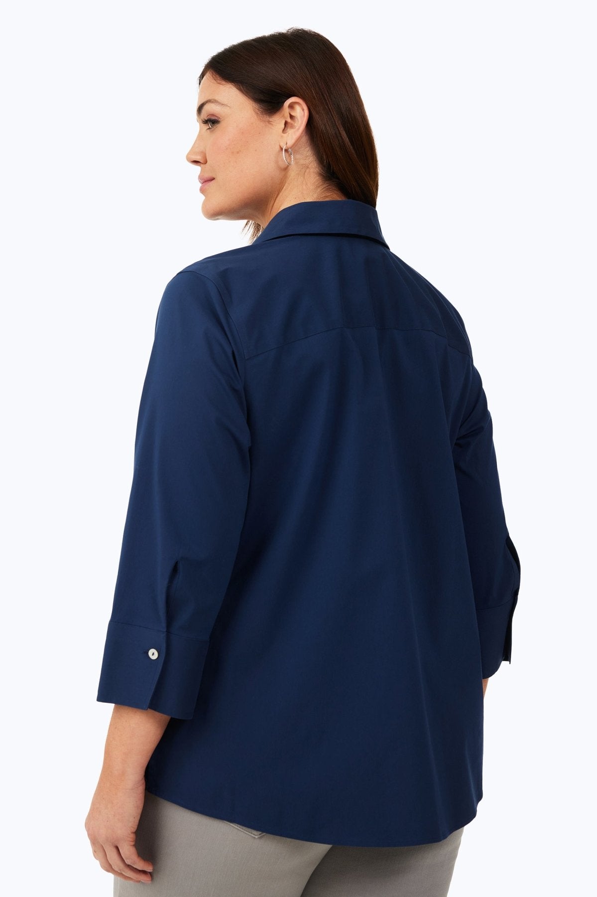Mary Plus No Iron Stretch 3/4 Sleeve Shirt