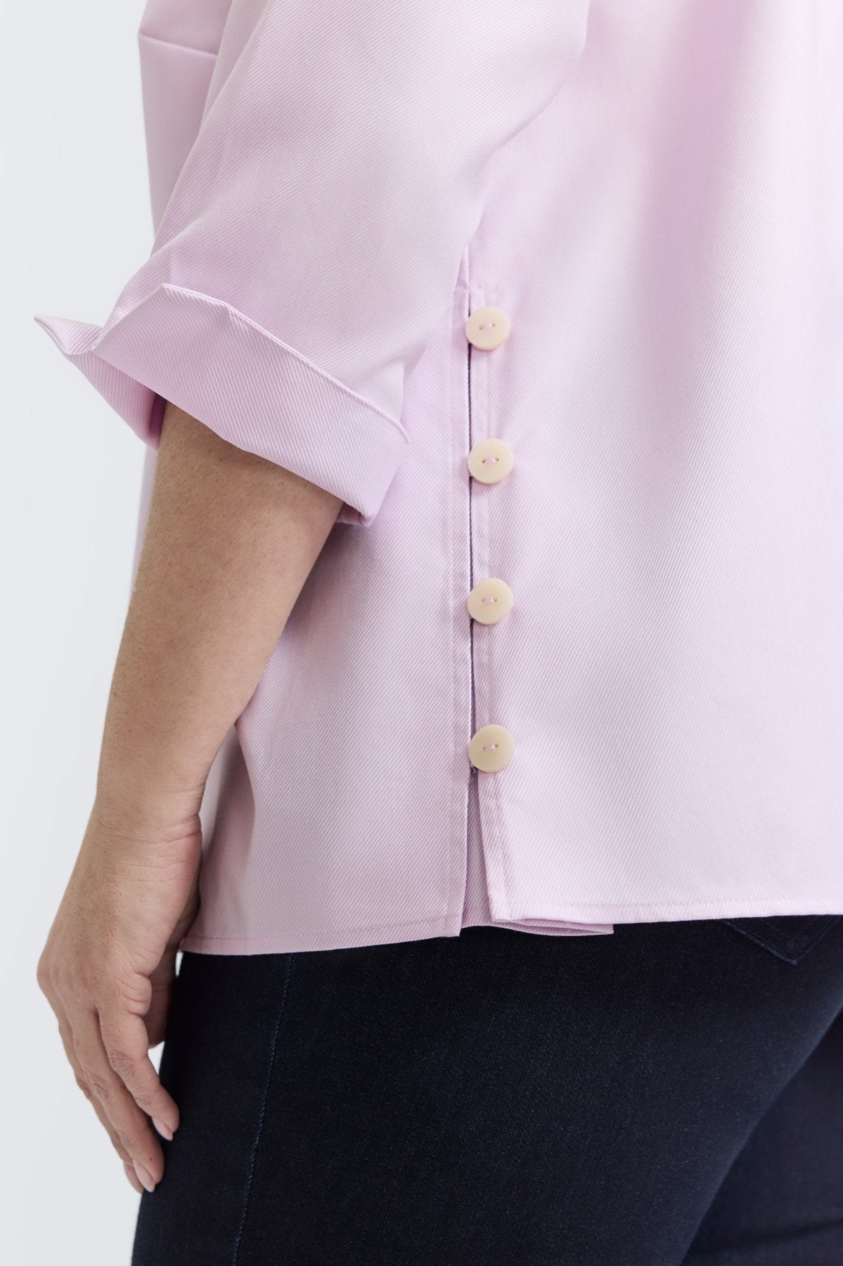 Beatrice Plus Cavalry Twill 3/4 Sleeve Shirt