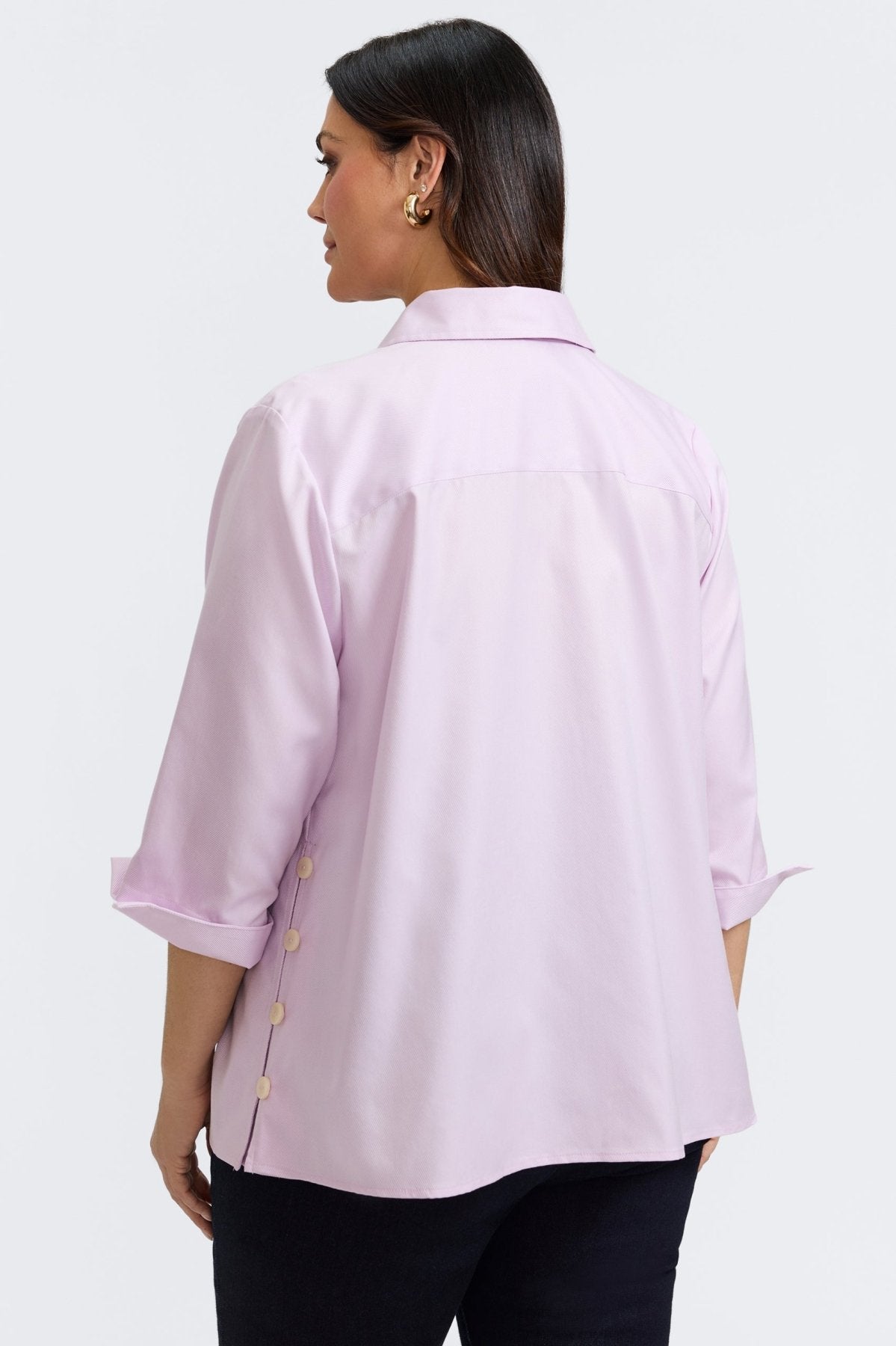 Beatrice Plus Cavalry Twill 3/4 Sleeve Shirt