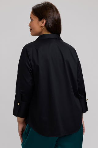 Catalina Plus Stretch Matte Sateen 3/4 Sleeve Popover Shirt