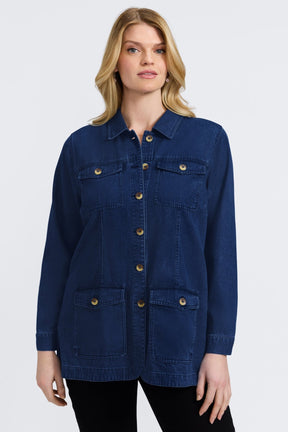 Stella Plus Tencel® Denim Long Sleeve Belted Jacket