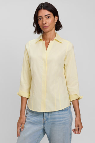 Taylor No Iron Pinpoint 3/4 Sleeve Shirt