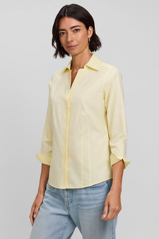 Taylor No Iron Pinpoint 3/4 Sleeve Shirt