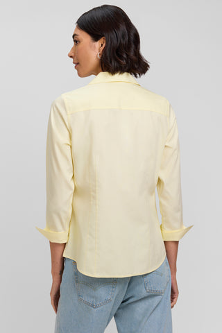 Taylor No Iron Pinpoint 3/4 Sleeve Shirt