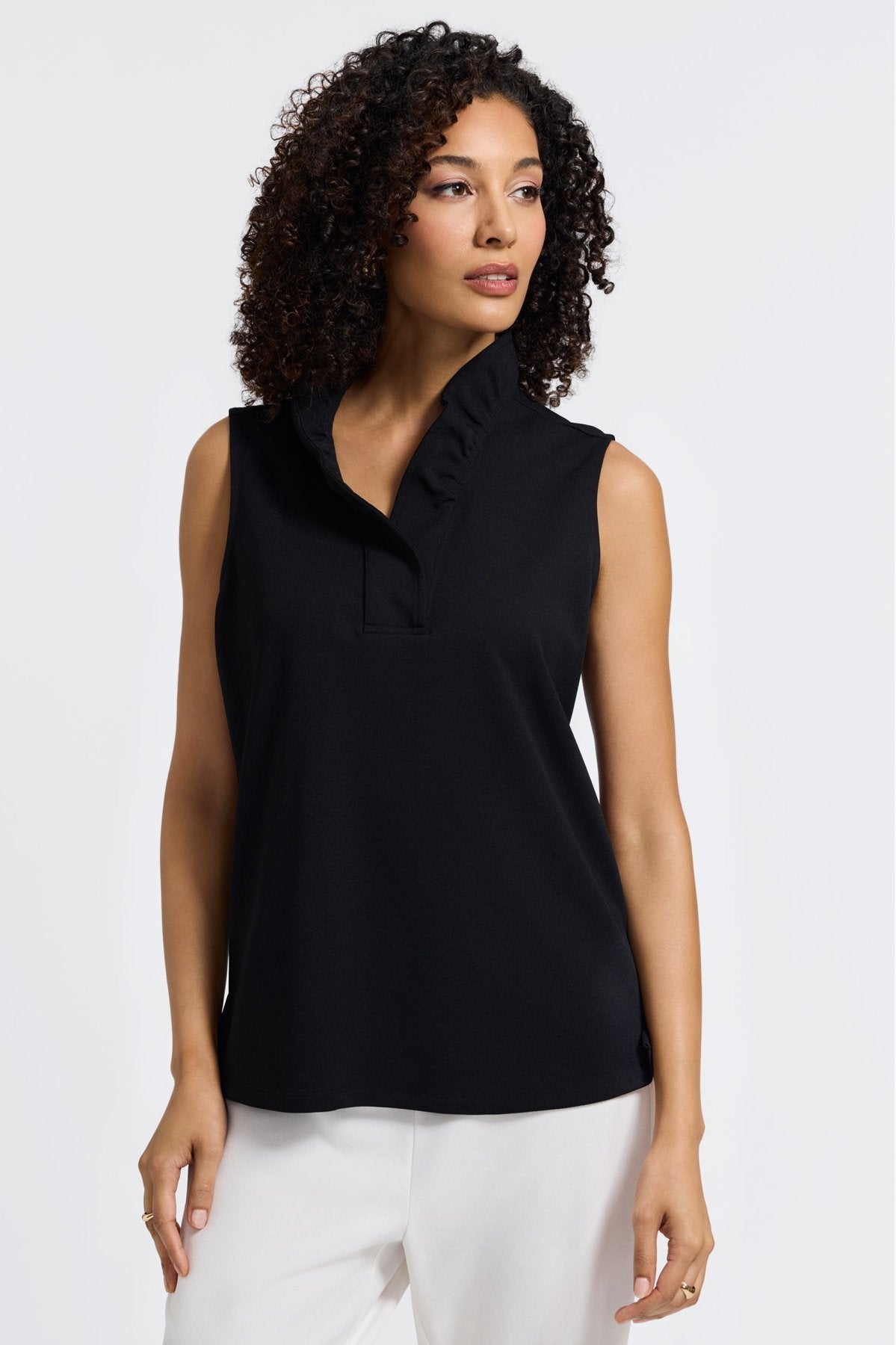 Tammy Knit Crepe Sleeveless Top