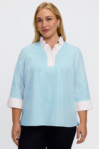 #color_capri pinpoint stripe