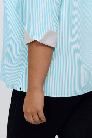 #color_capri pinpoint stripe