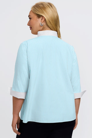 #color_capri pinpoint stripe