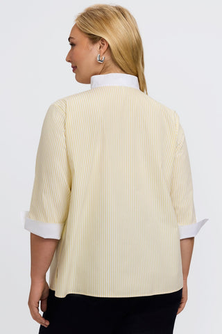 #color_lemon pinpoint stripe