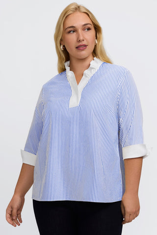 #color_powder blue pinpoint stripe