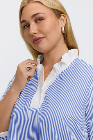 #color_powder blue pinpoint stripe