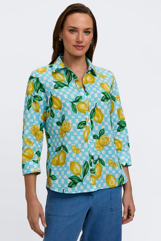 Hampton Riviera Lemon 3/4 Sleeve Shirt