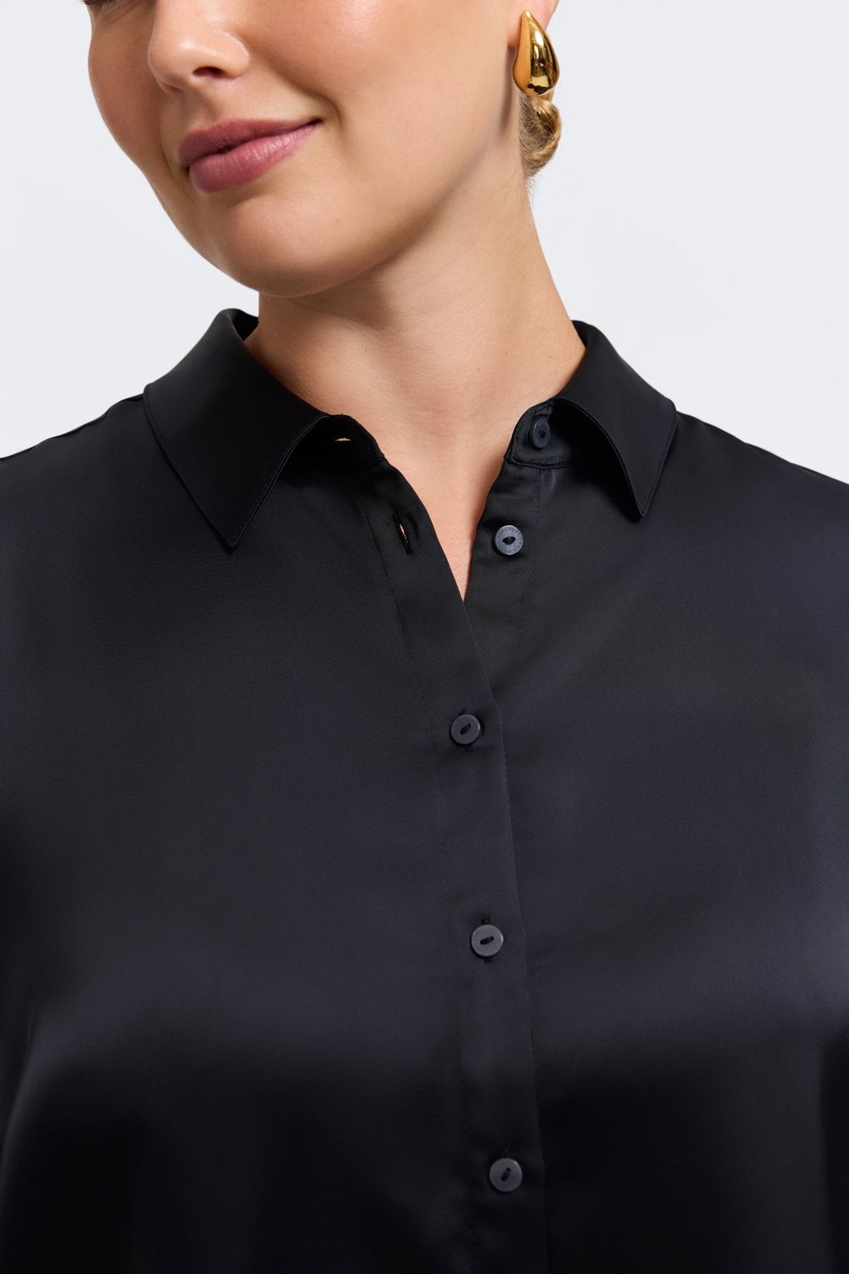 Bianca Plus Beyond Silk Long Sleeve Shirt