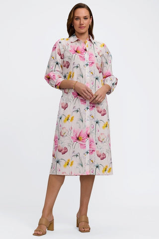 Esther Delicate Florals 3/4 Sleeve Dress