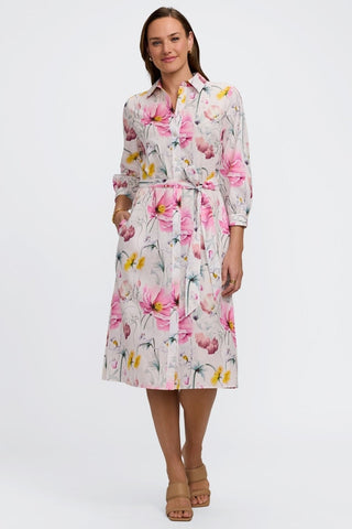 Esther Delicate Florals 3/4 Sleeve Dress