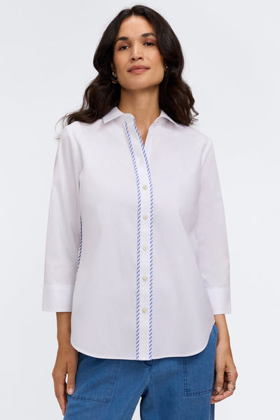 Marni No Iron Pinpoint 3/4 Sleeve Shirt – Foxcroft