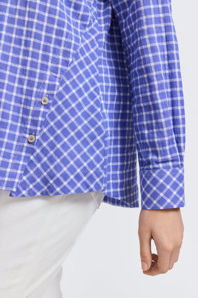 Cassie No Iron Stretch Warm Check Long Sleeve Shirt