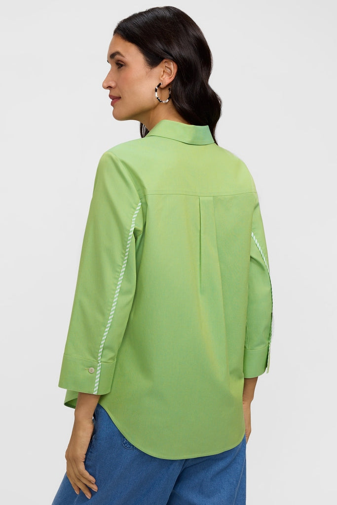 Marni No Iron Pinpoint 3/4 Sleeve Shirt – Foxcroft
