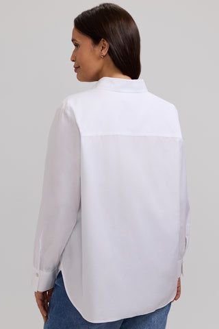 Meghan Plus No Iron Pinpoint Long Sleeve Shirt