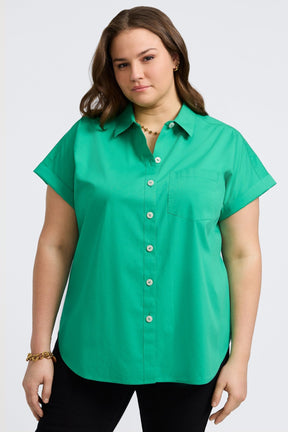 Abigail Plus No Iron Stretch Short Sleeve Shirt