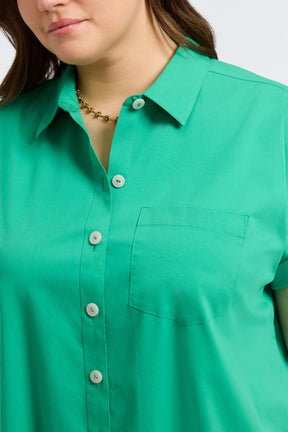 Abigail Plus No Iron Stretch Short Sleeve Shirt
