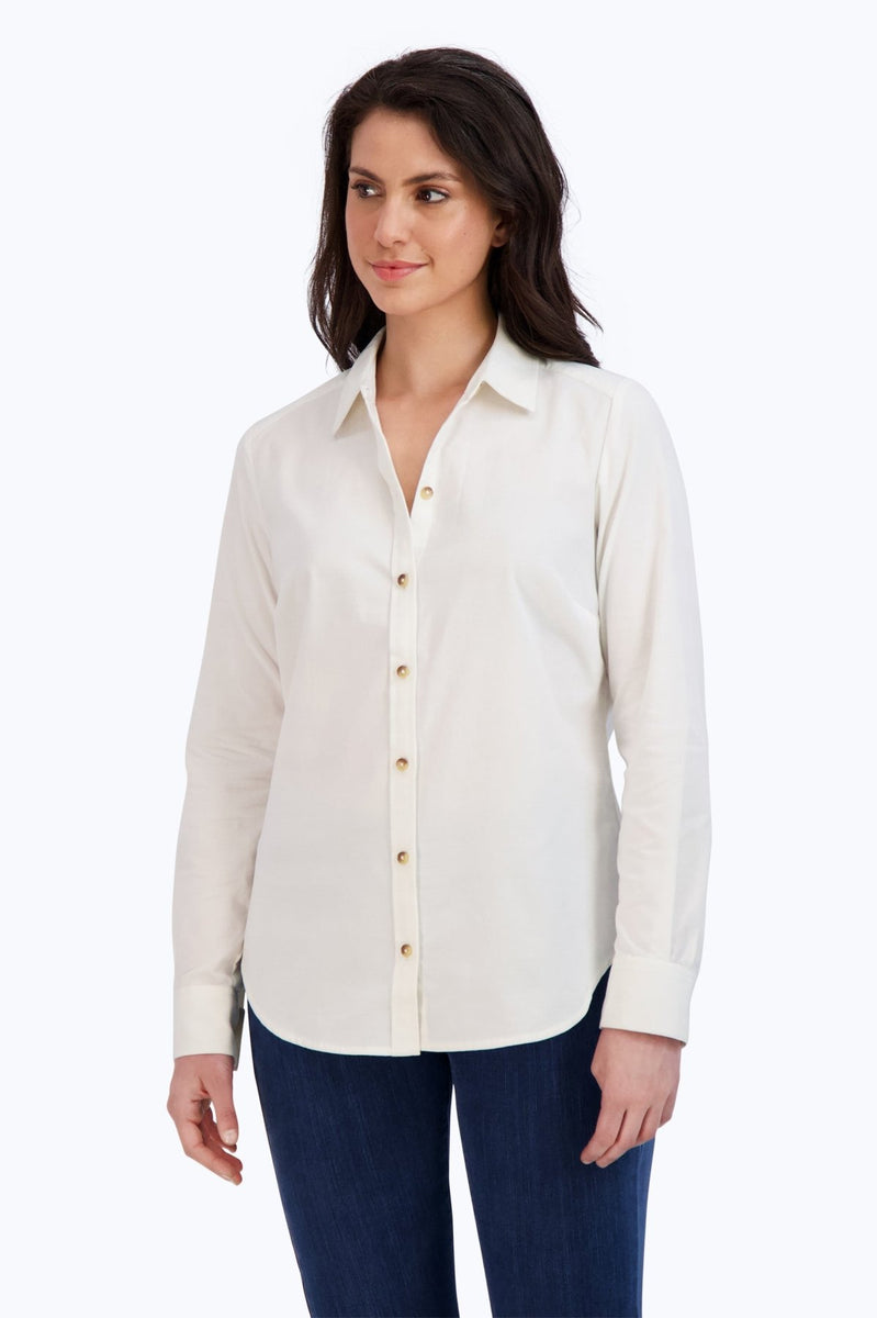 Haven Pinwale Corduroy Long Sleeve Shirt- Foxcroft