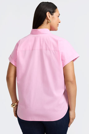 Abigail Plus No Iron Stretch Short Sleeve Shirt