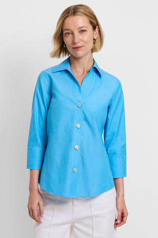 Paityn No Iron Pinpoint 3/4 Sleeve Shirt