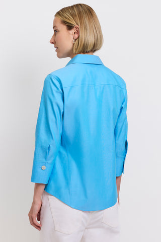 Paityn No Iron Pinpoint 3/4 Sleeve Shirt
