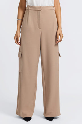 Elizabeth Knit Crepe Cargo Pants