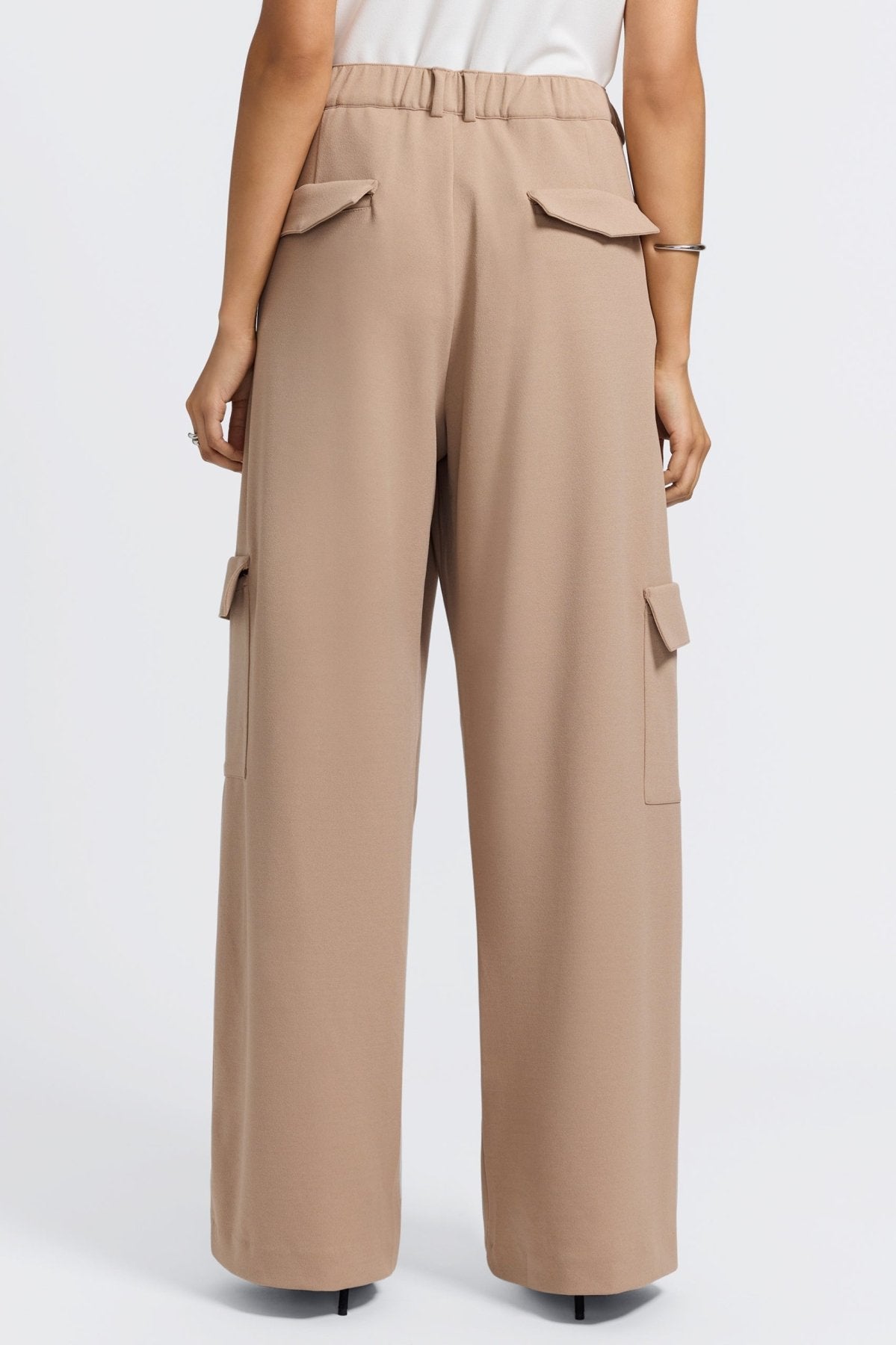 Elizabeth Knit Crepe Cargo Pants