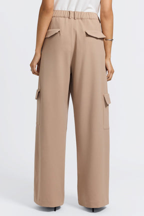 Elizabeth Knit Crepe Cargo Pants