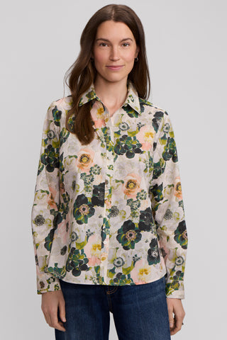 Hampton Painted Bouquet Long Sleeve Shirt