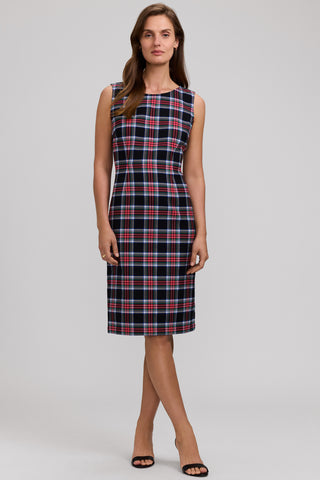 Pryce Holiday Plaid Sheath Dress