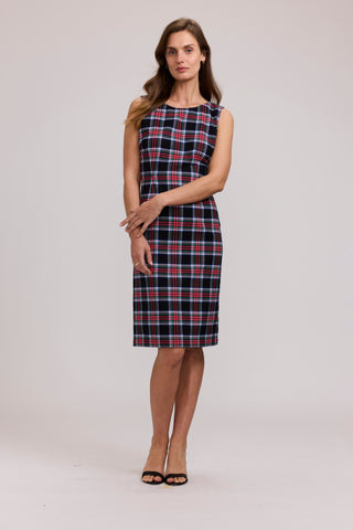 Pryce Holiday Plaid Sheath Dress