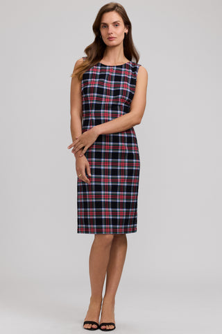 Pryce Holiday Plaid Sheath Dress