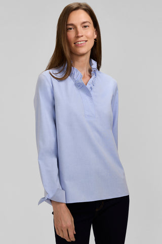 Tammy No Iron Pinpoint Long Sleeve Popover Shirt