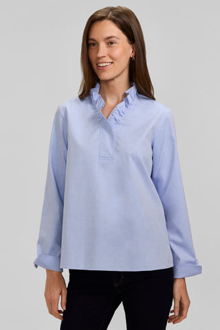 Tammy No Iron Pinpoint Long Sleeve Popover Shirt