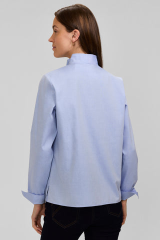 Tammy No Iron Pinpoint Long Sleeve Popover Shirt