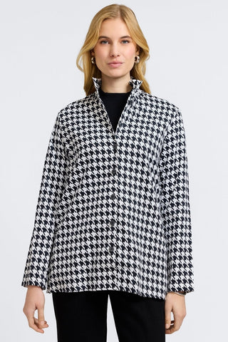 Carolina Classic Houndstooth Long Sleeve Shirt Jacket