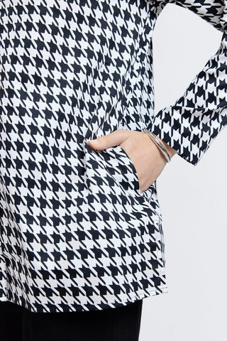 Carolina Classic Houndstooth Long Sleeve Shirt Jacket