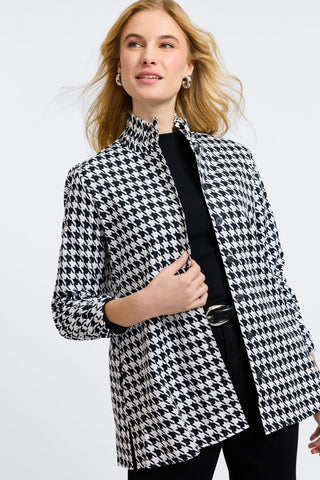Carolina Classic Houndstooth Long Sleeve Shirt Jacket