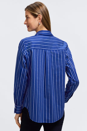 Margie Classic Wide Stripe Long Sleeve Shirt