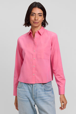 Jodie No Iron Pinpoint Long Sleeve Short Shirt