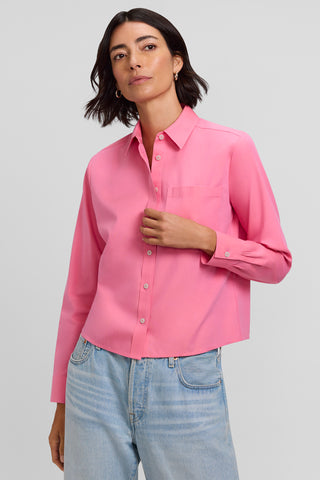 Jodie No Iron Pinpoint Long Sleeve Short Shirt
